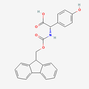 (S)-2-((((9H-Fluoren-9-yl)methoxy)carbonyl)amino)-2-(4-hydroxyphenyl)acetic acid