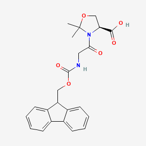molecular formula C23H24N2O6 B613461 Fmoc-Gly-Ser(Psi(Me,Me)Pro)-OH CAS No. 1095952-22-9