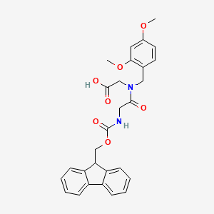molecular formula C28H28N2O7 B613462 Fmoc-Gly-(Dmb)Gly-OH CAS No. 848861-65-4