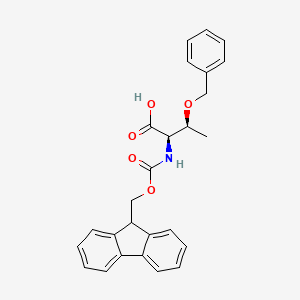 molecular formula C26H25NO5 B613477 (2R,3S)-2-((((9H-Fluoren-9-yl)methoxy)carbonyl)amino)-3-(benzyloxy)butanoic acid CAS No. 131545-63-6