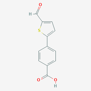 molecular formula C12H8O3S B061348 4-(5-formylthiophen-2-yl)benzoic Acid CAS No. 174623-07-5