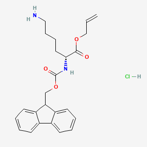 molecular formula C24H28N2O4*HCl B613487 Fmoc-D-Lys-Oall HCl CAS No. 1272754-92-3
