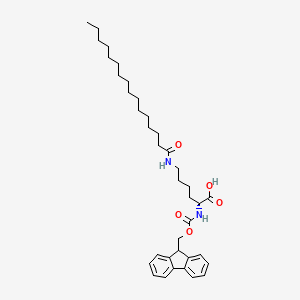molecular formula C37H54N2O5 B613489 Fmoc-d-lys(palm)-oh CAS No. 1301706-55-7