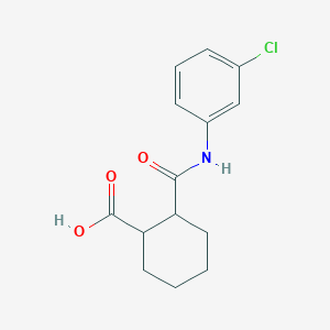 molecular formula C14H16ClNO3 B6134947 Cyclohexanecarboxylic acid, 2-[[(3-chlorophenyl)amino]carbonyl]- CAS No. 393134-41-3