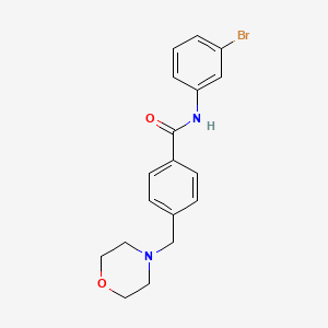 molecular formula C18H19BrN2O2 B6135067 N-(3-bromophenyl)-4-(morpholin-4-ylmethyl)benzamide 