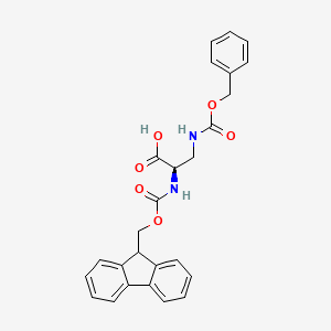(R)-2-((((9H-Fluoren-9-yl)methoxy)carbonyl)amino)-3-(((benzyloxy)carbonyl)amino)propanoic acid