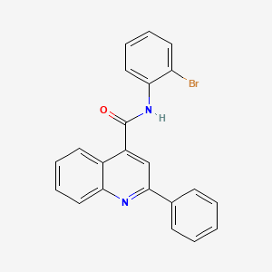 molecular formula C22H15BrN2O B6135229 N-(2-bromophenyl)-2-phenylquinoline-4-carboxamide 