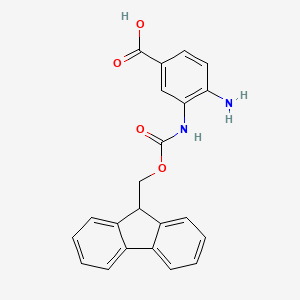 molecular formula C22H18N2O4 B613524 3-Fmoc-4-diaminobenzoic acid CAS No. 1071446-05-3