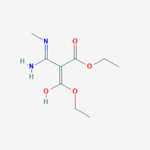 molecular formula C9H16N2O4 B6135330 Diethyl [amino(methylamino)methylidene]propanedioate CAS No. 61638-36-6