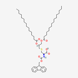 molecular formula C53H83NO8S B613544 Fmoc-Cys((RS)-2,3-di(palmitoyloxy)-propyl)-OH CAS No. 210532-98-2
