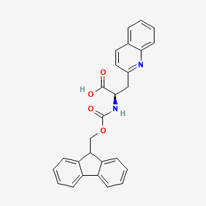 molecular formula C27H22N2O4 B613546 Fmoc-beta-(2-quinolyl)-d-ala-oh CAS No. 214852-58-1