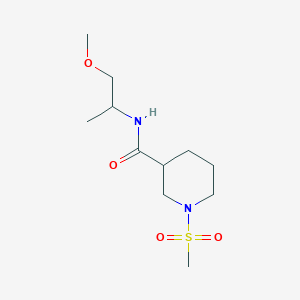 molecular formula C11H22N2O4S B6135489 N-(1-methoxypropan-2-yl)-1-methylsulfonylpiperidine-3-carboxamide 