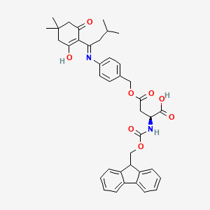 molecular formula C39H42N2O8 B613555 Fmoc-Asp(ODmab)-OH CAS No. 269066-08-2