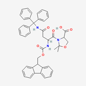 molecular formula C44H41N3O7 B613558 Fmoc-Asn(Trt)-Ser(Psi(Me,Me)Pro)-OH 