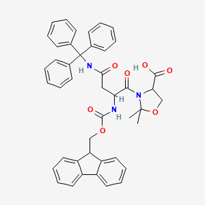 molecular formula C44H41N3O7 B613558 Fmoc-Asn(Trt)-Ser(Psi(Me,Me)Pro)-OH CAS No. 920519-33-1