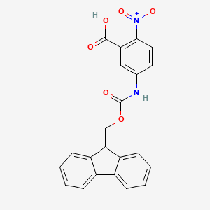 molecular formula C22H16N2O6 B613566 5-(9-Fluorenylmethyloxycarbonylamino)-2-nitrobenzoic acid CAS No. 1301739-86-5
