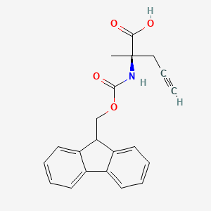 (R)-2-((((9H-Fluoren-9-yl)methoxy)carbonyl)amino)-2-methylpent-4-ynoic acid