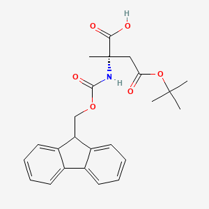 (S)-2-((((9H-Fluoren-9-yl)methoxy)carbonyl)amino)-4-(tert-butoxy)-2-methyl-4-oxobutanoic acid