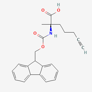 molecular formula C23H23NO4 B613583 Fmoc-D-(Me)Gly(Pentynyl)-OH CAS No. 1198791-56-8