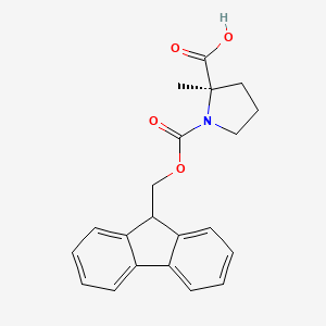 B613584 N-alpha-(9-Fluorenylmethyloxycarbonyl)-alpha-Methyl-D-proline CAS No. 1286768-33-9