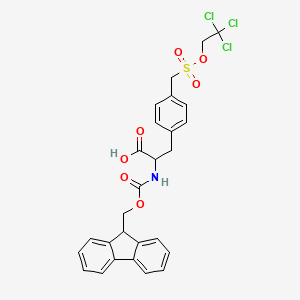 molecular formula C27H24Cl3NO7S B613601 Fmoc-4-sulfomethyl-Phe(Tce)-OH CAS No. 1146758-11-3