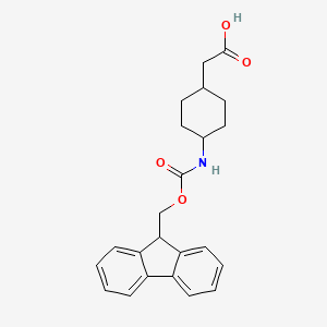 molecular formula C23H25NO4 B613606 Fmoc-cis-4-aminocyclohexane acetic acid CAS No. 1217650-00-4