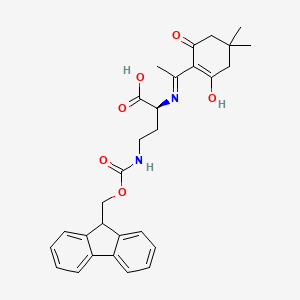 molecular formula C29H32N2O6 B613618 Dde-Dab(Fmoc)-OH CAS No. 1263045-85-7