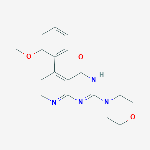molecular formula C18H18N4O3 B6136225 5-(2-methoxyphenyl)-2-morpholin-4-ylpyrido[2,3-d]pyrimidin-4(3H)-one 