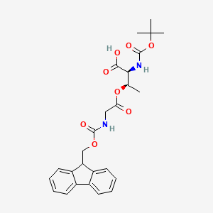 molecular formula C26H30N2O8 B613624 Boc-Thr(Gly-Fmoc)-OH CAS No. 944283-25-4