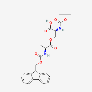 molecular formula C26H30N2O8 B613632 Boc-Ser(Ala-Fmoc)-OH CAS No. 944283-07-2