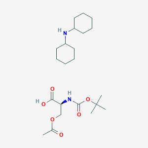 molecular formula C22H40N2O6 B613633 Boc-Ser(Ac)-OH DCHA CAS No. 7801-80-1