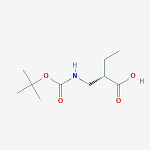 (S)-2-(tert-Butoxycarbonylamino-methyl)-butyric acid