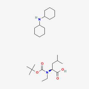 molecular formula C25H48N2O4 B613649 N-cyclohexylcyclohexanamine;(2S)-2-[ethyl-[(2-methylpropan-2-yl)oxycarbonyl]amino]-4-methylpentanoic acid CAS No. 200936-83-0