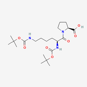 molecular formula C21H37N3O7 B613653 Boc-Lys(Boc)-Pro-OH CAS No. 198475-99-9