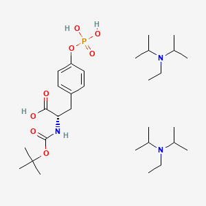 molecular formula C30H58N3O8P B613655 N-ethyl-N-propan-2-ylpropan-2-amine;(2S)-2-[(2-methylpropan-2-yl)oxycarbonylamino]-3-(4-phosphonooxyphenyl)propanoic acid CAS No. 131124-82-8