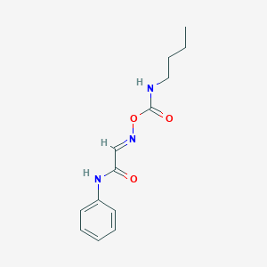 molecular formula C13H17N3O3 B6136551 [(E)-(2-anilino-2-oxoethylidene)amino] N-butylcarbamate 