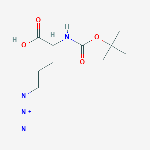 molecular formula C10H18N4O4*C6H13N B613662 Boc-Orn(N)-OH CAS No. 763139-35-1