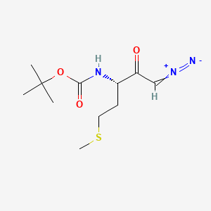 molecular formula C11H21N3O3S B613668 (S)-3-Boc-amino-1-diazo-5-methylthio-2-pentanone CAS No. 173472-42-9