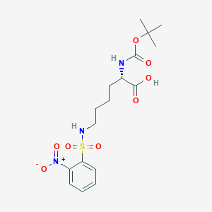 molecular formula C17H25N3O8S B613670 Boc-l-lys(ns)-oh CAS No. 1301706-36-4