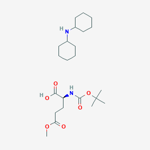 molecular formula C23H42N2O6 B613677 N-cyclohexylcyclohexanamine;(2S)-5-methoxy-2-[(2-methylpropan-2-yl)oxycarbonylamino]-5-oxopentanoic acid CAS No. 14406-17-8