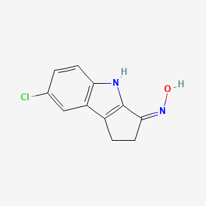 molecular formula C11H9ClN2O B6136803 N-[(3E)-7-chloro-1H,2H,3H,4H-cyclopenta[b]indol-3-ylidene]hydroxylamine 