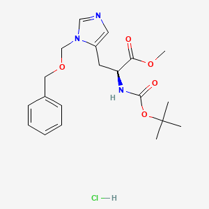 molecular formula C20H28ClN3O5 B613690 Boc-his(3-bom)-ome hcl CAS No. 83468-80-8