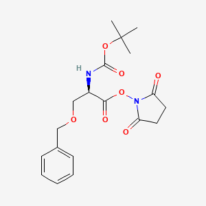 molecular formula C19H24N2O7 B613695 Boc-D-ser(bzl)-osu CAS No. 82155-85-9