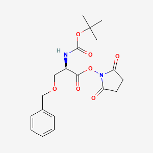 molecular formula C19H24N2O7 B613695 (R)-2,5-Dioxopyrrolidin-1-yl 3-(benzyloxy)-2-((tert-butoxycarbonyl)amino)propanoate CAS No. 82155-85-9