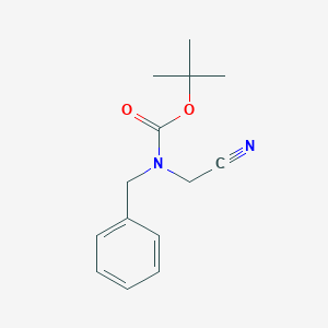 molecular formula C14H18N2O2 B061370 Tert-butyl benzylcyanomethylcarbamate CAS No. 194207-87-9