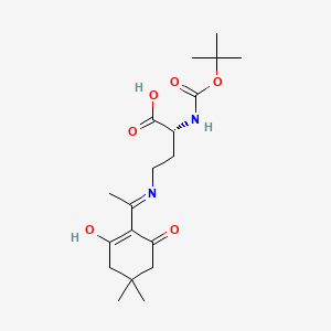 molecular formula C19H30N2O6 B613709 Boc-D-dab(dde)-OH CAS No. 1263046-41-8