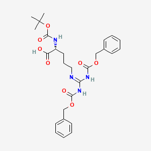 molecular formula C27H34N4O8 B613717 Boc-D-arg(Z)2-OH CAS No. 145881-13-6