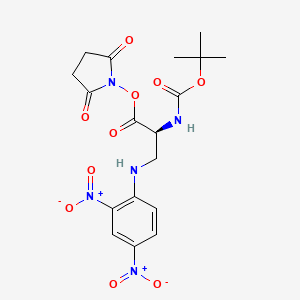 molecular formula C18H21N5O10 B613720 Boc-Dap(Dnp)-Osu CAS No. 214750-68-2