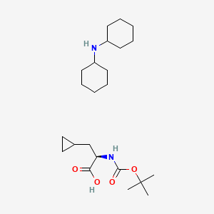 molecular formula C11H19NO4 · C12H23N B613724 Boc-D-Cyclopropylalanine-DCHA CAS No. 89483-09-0