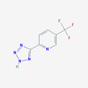 molecular formula C7H4F3N5 B061373 2-(2H-四唑-5-基)-5-(三氟甲基)吡啶 CAS No. 175334-70-0